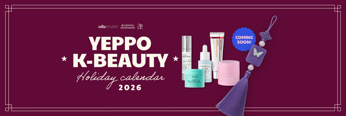 Yeppo K-Beauty Holiday calendar 2026 - Coming soon!