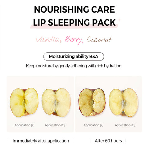 KLAVUU Nourishing Care Lip Sleeping Pack info kosteutus