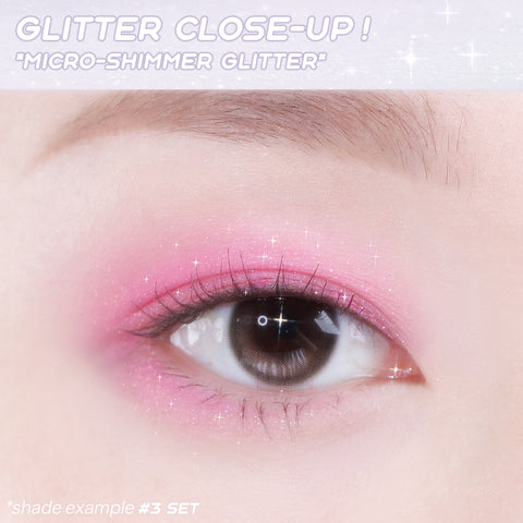 Bbia x Moomin Collab Essential Eye Palette 04 Your Moomin kimalletyyppi 1. micro-shimmer lähikuva