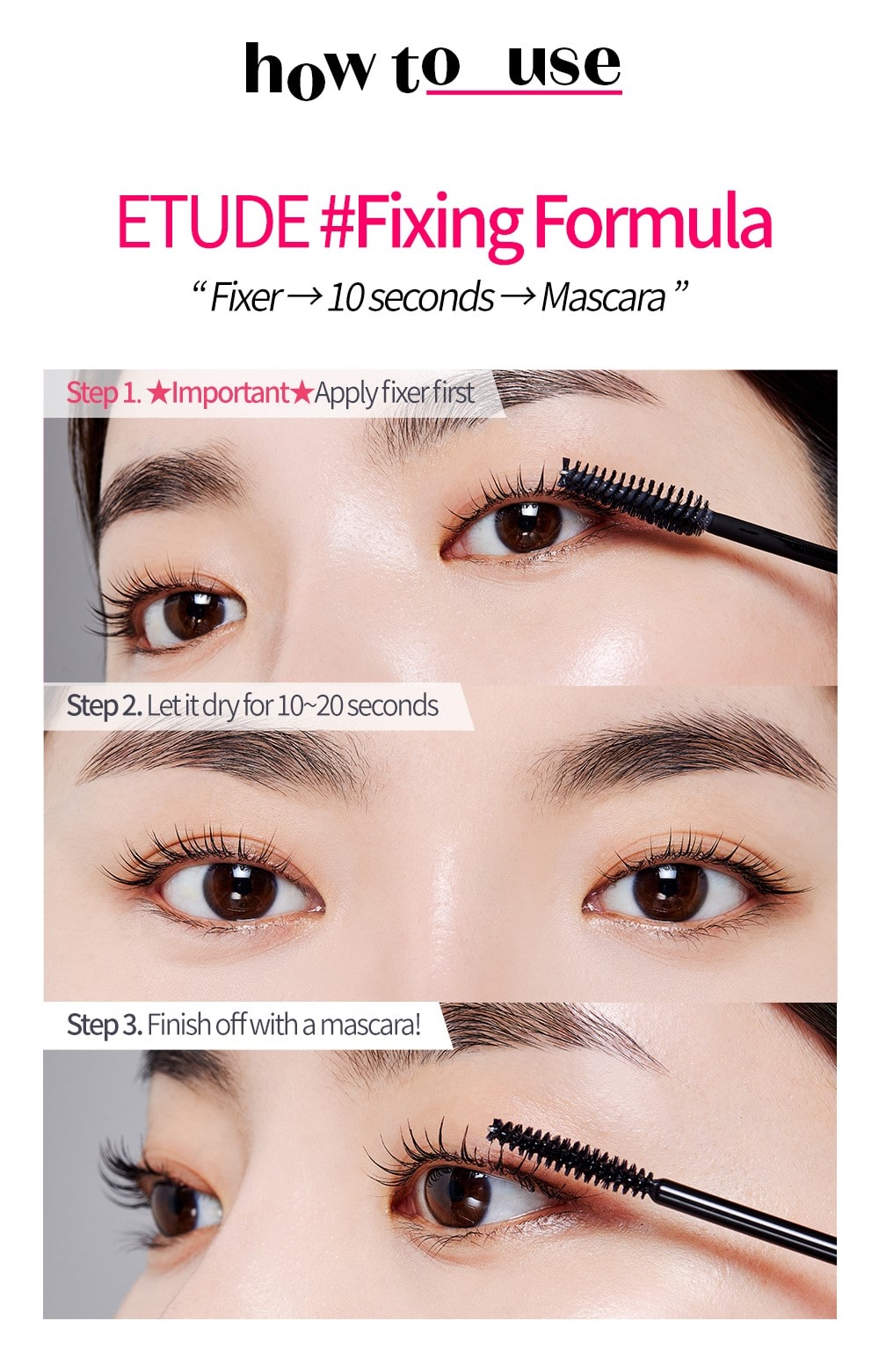 [ETUDE] Dr.Mascara Fixer Für Super Lange Wimpern