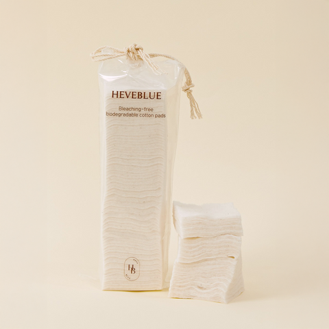 [HEVEBLUE] Bleaching-free Biodegradable Cotton Pads