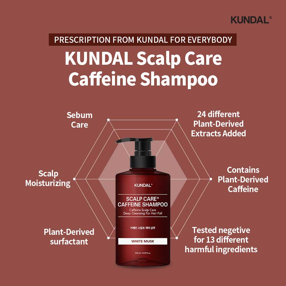 [Kundal] Natürliches Koffein-Shampoo (Kirschblüte)