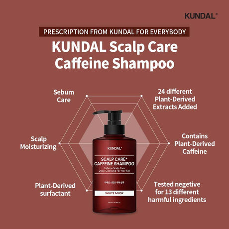 [Kundal] Natürliches Koffein-Shampoo (Kirschblüte)