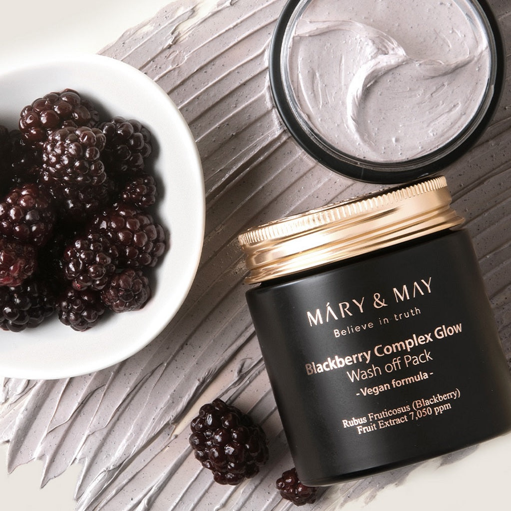 [Mary&May] Veganer Brombeer-Komplex Glow Wash Off Pack