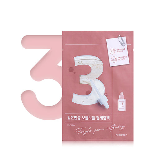 [Numbuzin] Nr.3 Tingle-Pore Softening Sheet Mask (VERF. 20.07.2025)