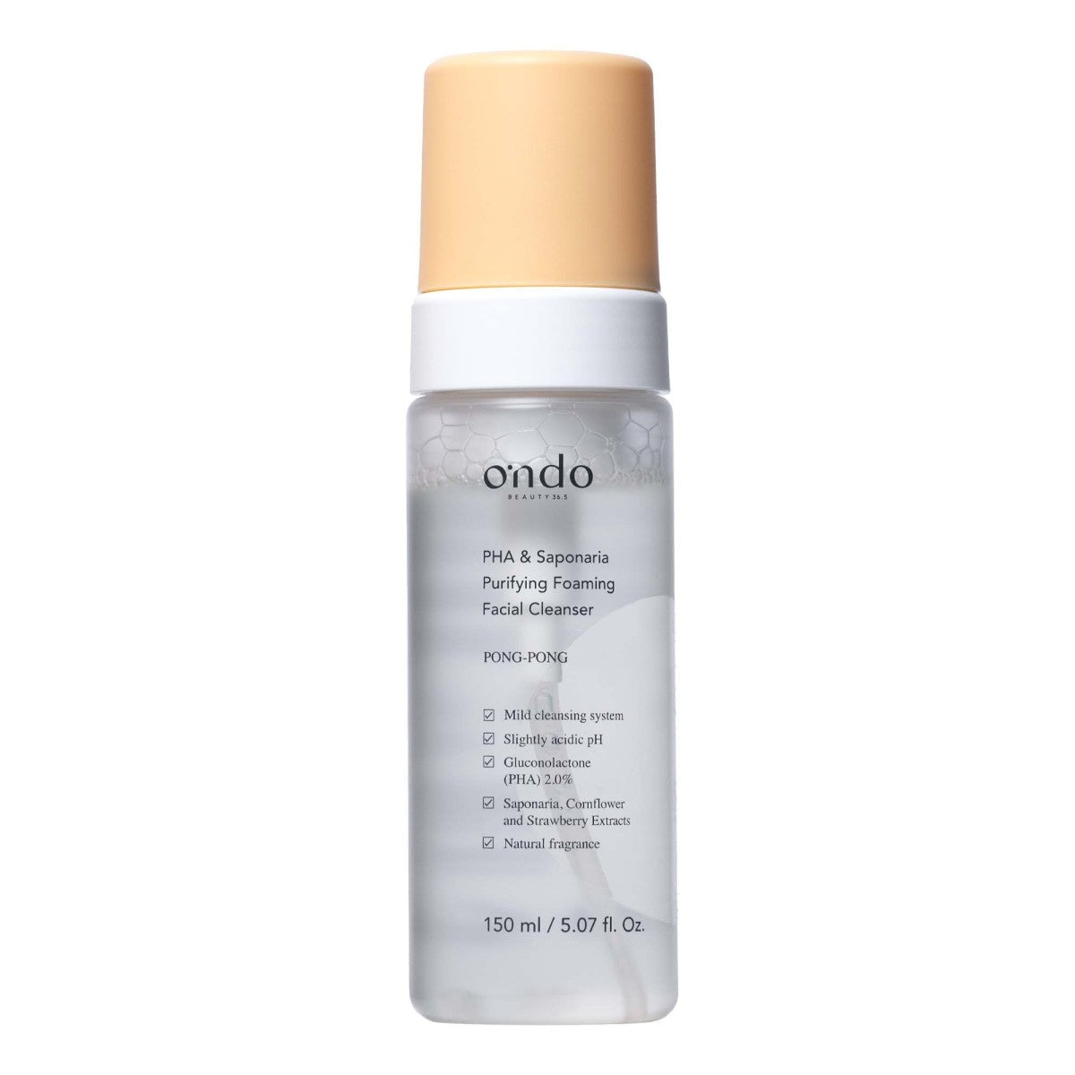 [Ondo Beauty 36.5] PHA & Saponaria reinigender schäumender Gesichtsreiniger