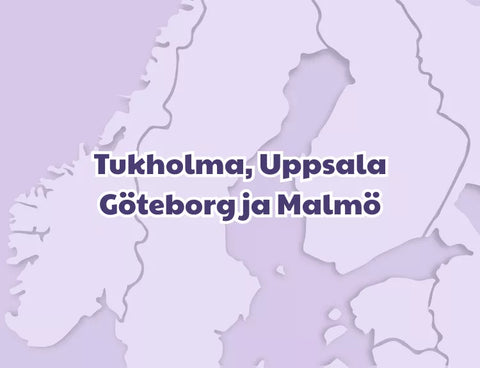 Tukholma, Uppsala, Göteborg ja Malmö