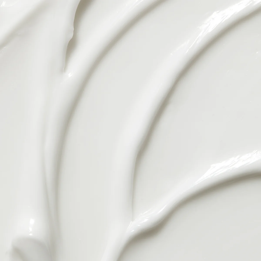 Axis-Y Panthenol 10 Skin Smoothing Shield Cream texture reference. White cream with medium thickness.