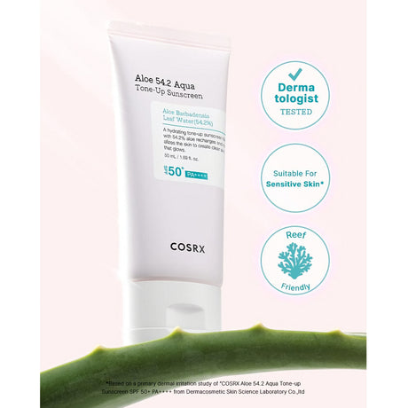 [COSRX] Aloe 54.2 Aqua Tone-Up Sonnenschutz