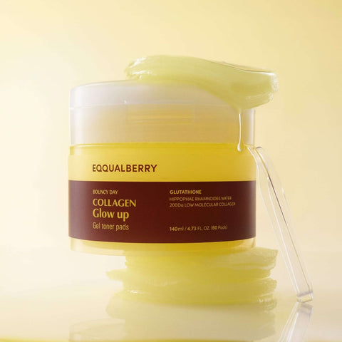 [EQQUALBERRY] Collagen Glow Up Gel Toner Pads