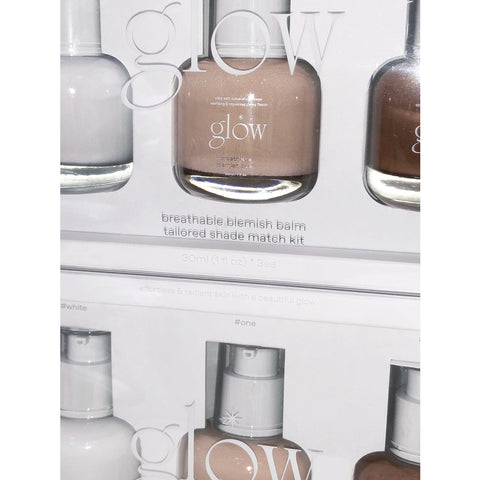 [glow] atmungsaktives Blemish Balm maßgeschneidertes Farbton-Anpassungsset