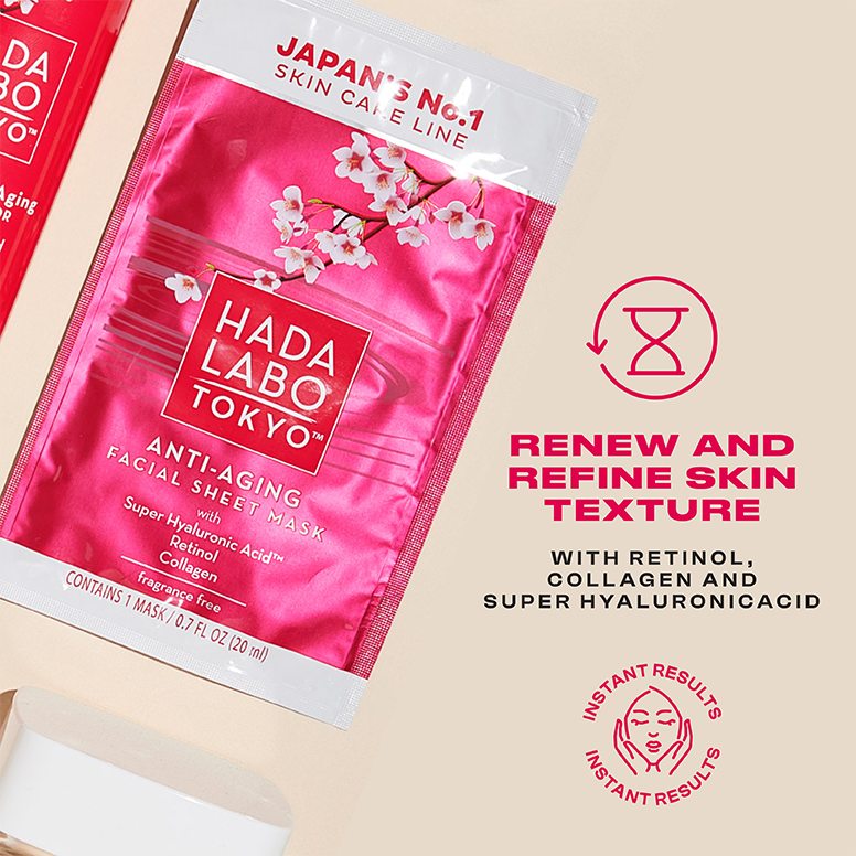 [Hada Labo] Anti-Aging Gesichtsmaske aus Vlies
