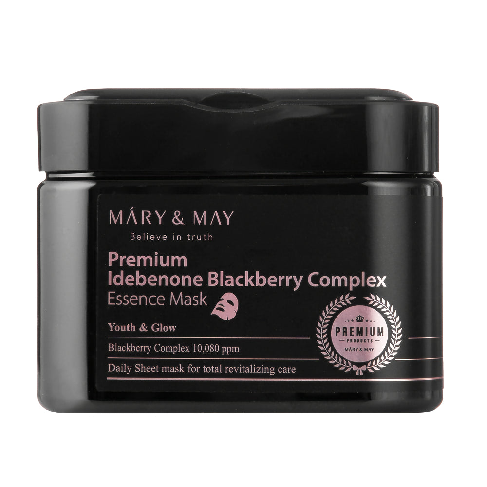 [Mary&May] Premium Idebenone Blackberry Complex Essence Maske (20 Stk.)