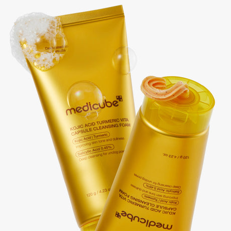 [medicube] Kojic Acid Turmeric Vita Capsule Cleansing Foam