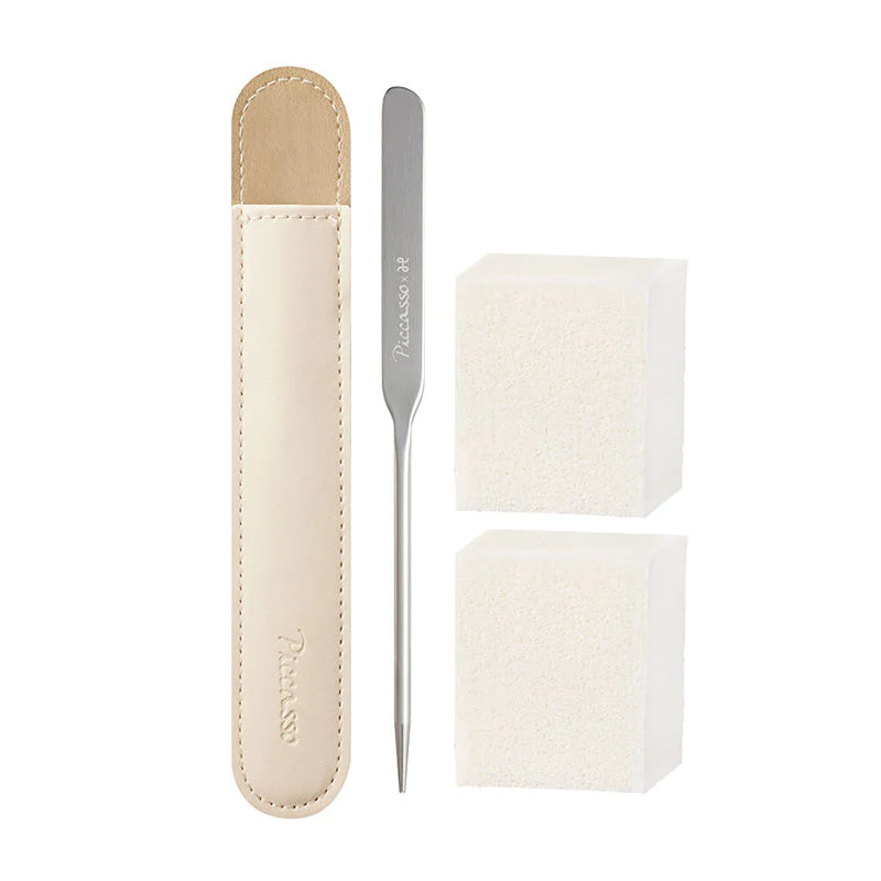 [PICCASSO] Makeup-Spatel + Schwamm 2er-Set