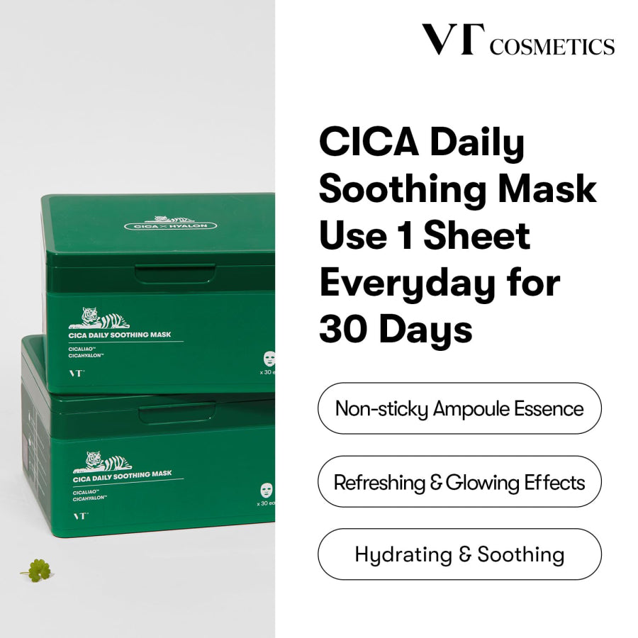 [VT Cosmetics] Cica Daily Soothing Mask (30 Stück)
