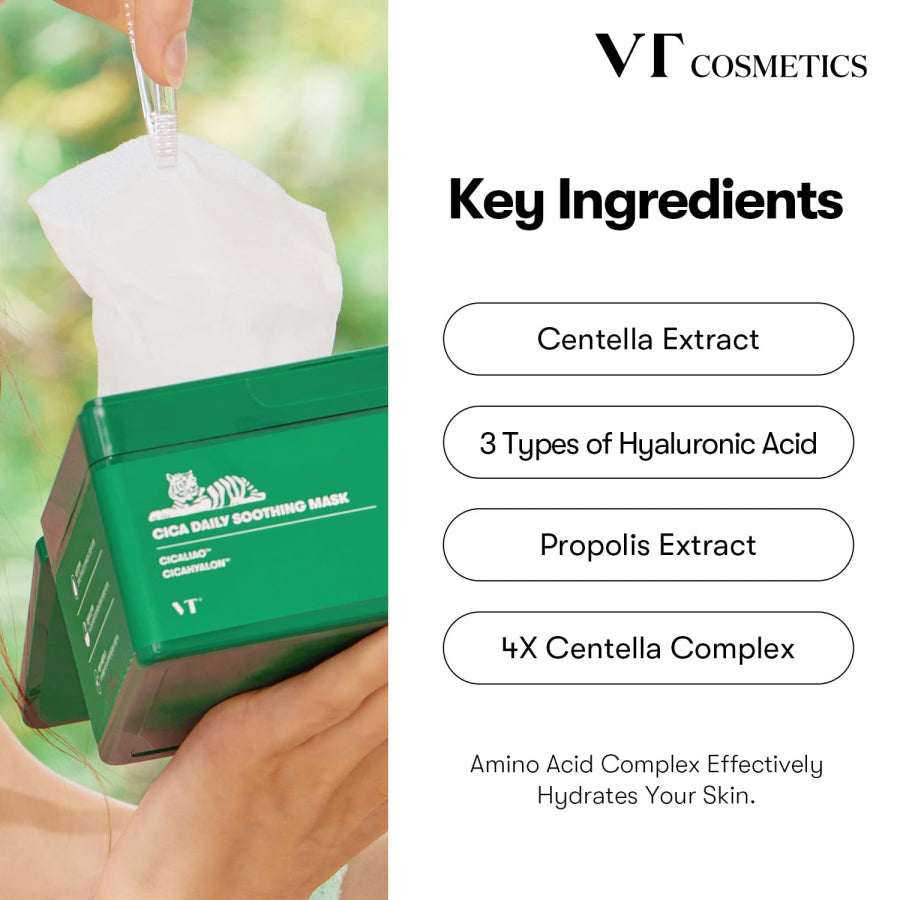[VT Cosmetics] Cica Daily Soothing Mask (30 Stück)