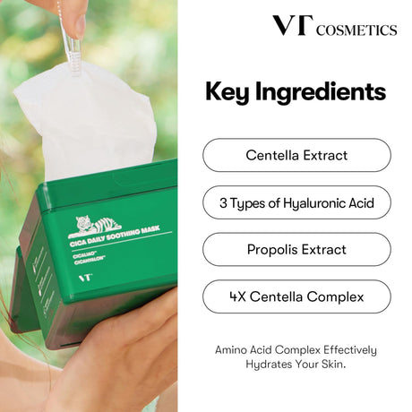 [VT Cosmetics] Cica Daily Soothing Mask (30 Stück)