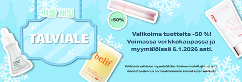 Talviale, valikoidut tuotteet -50%