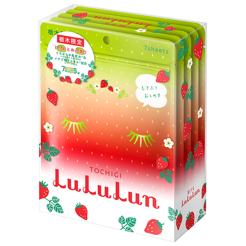 [LuLuLun] Premium Sheet Mask Tochigi Strawberry (7 Stk. x 5 Stk.)