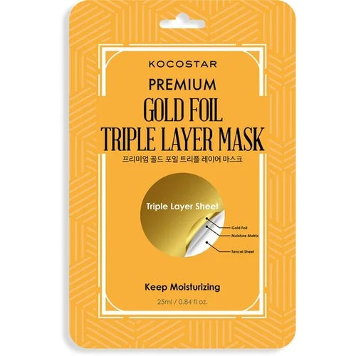 [Kocostar] Premium Goldfolie Dreilagige Maske