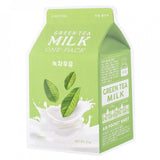 [A'pieu] Grüner Tee Milch Ein-Pack Sheet Maske