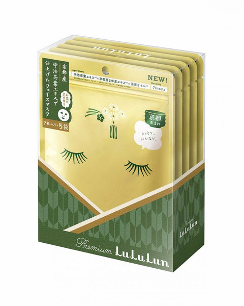 [LuLuLun] Premium Sheet Mask Kyoto Green Tea (7 Stk. x 5 Stk.)